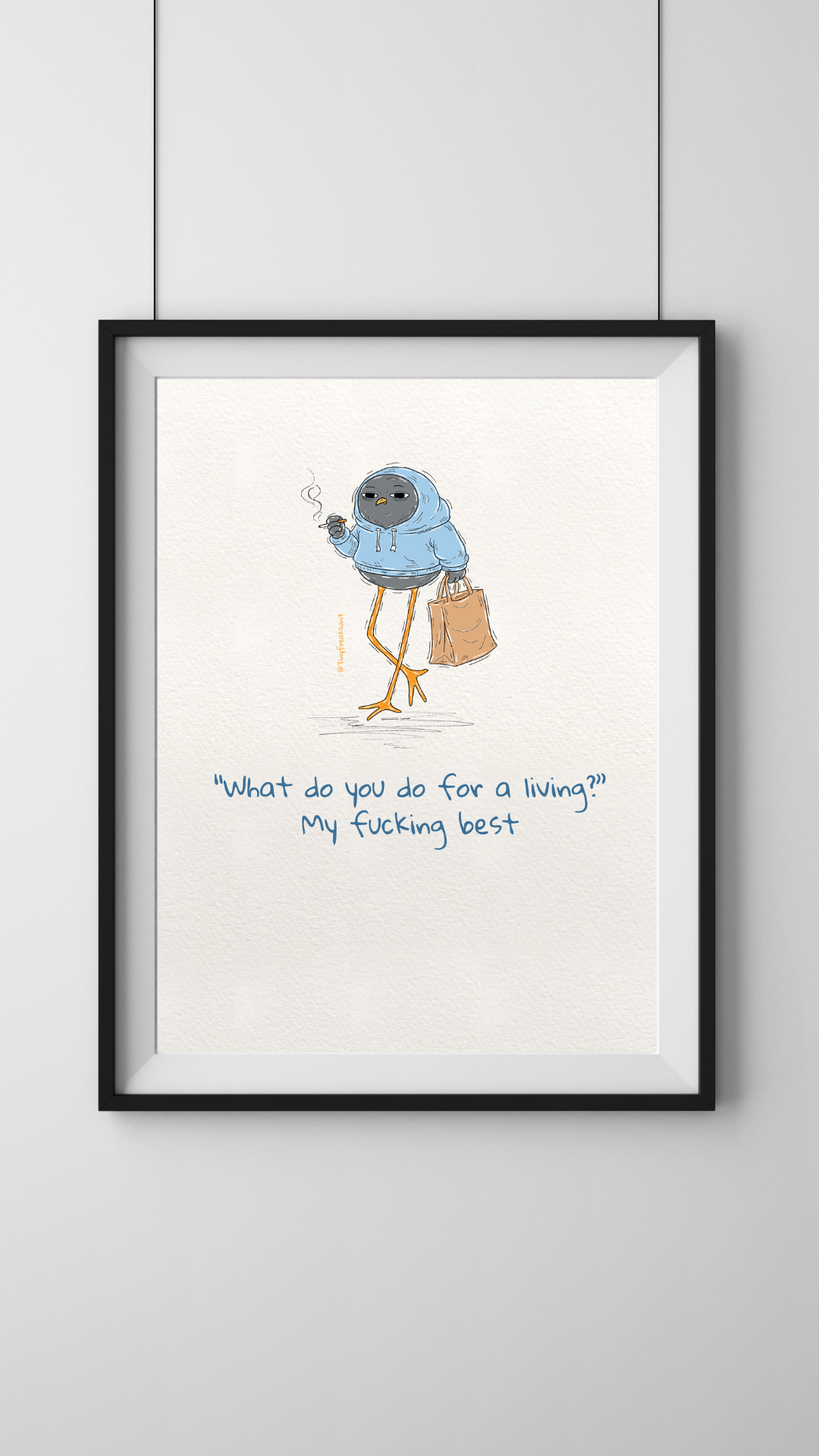 Doing My Best Original Print