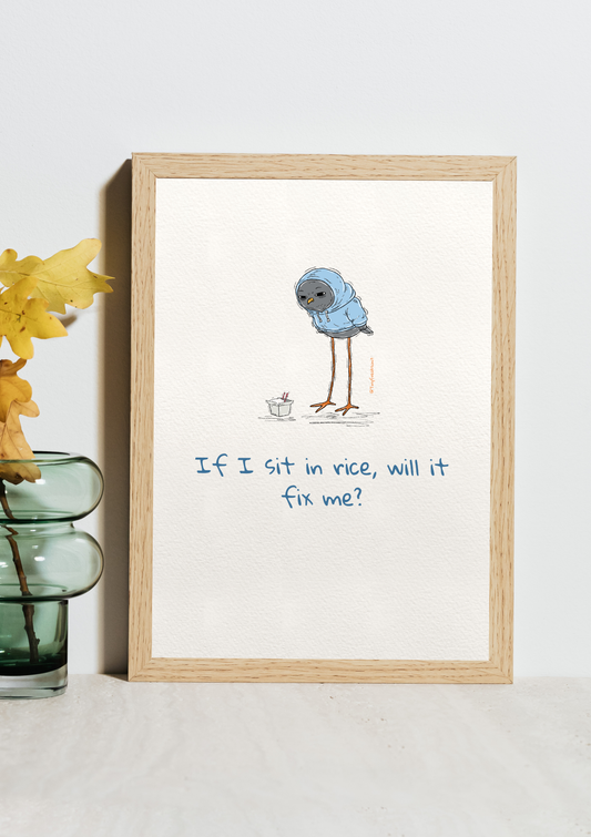Will Rice Fix Me? Original Print