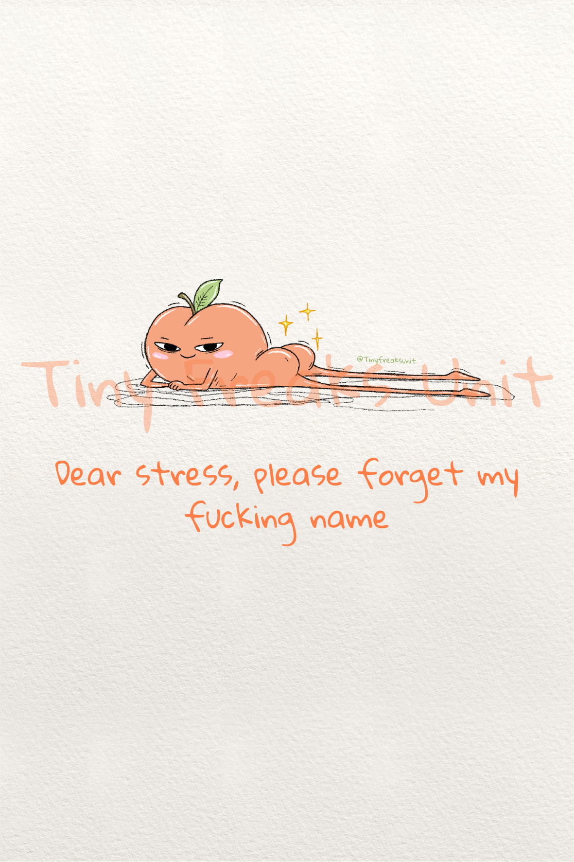 Peachy Original Print