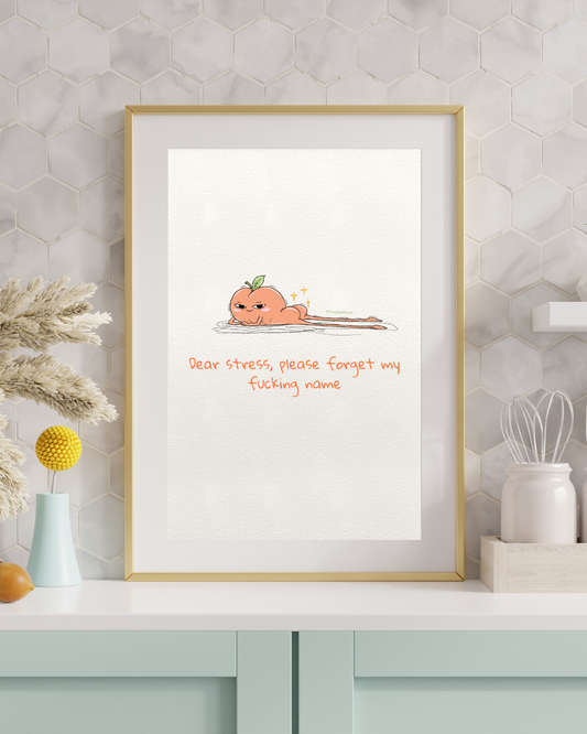 Peachy Original Print