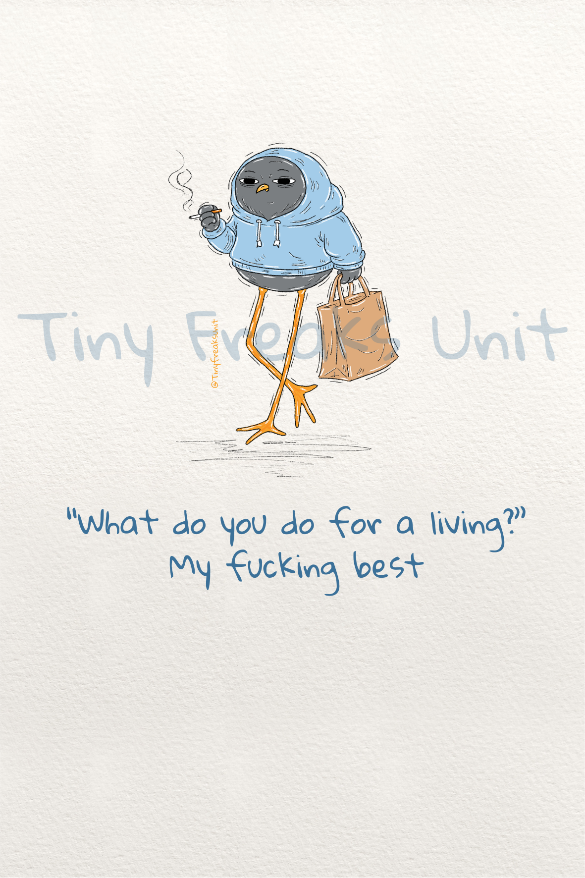 Doing My Best Original Print