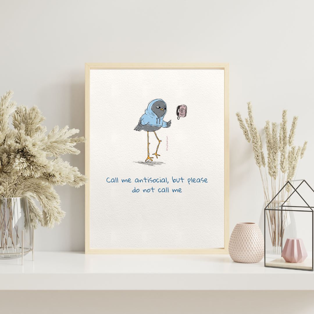 Don't Call Me Original Print